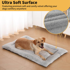 ZENGAOOU Washable Dog Crate Bed anti-slip bottom keeps large dogs safe.