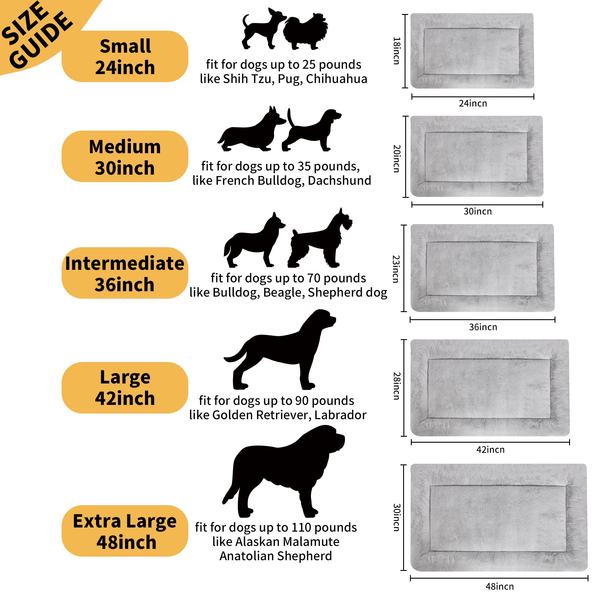ZENGAOOU Large dog mat machine washable for easy, everyday care.