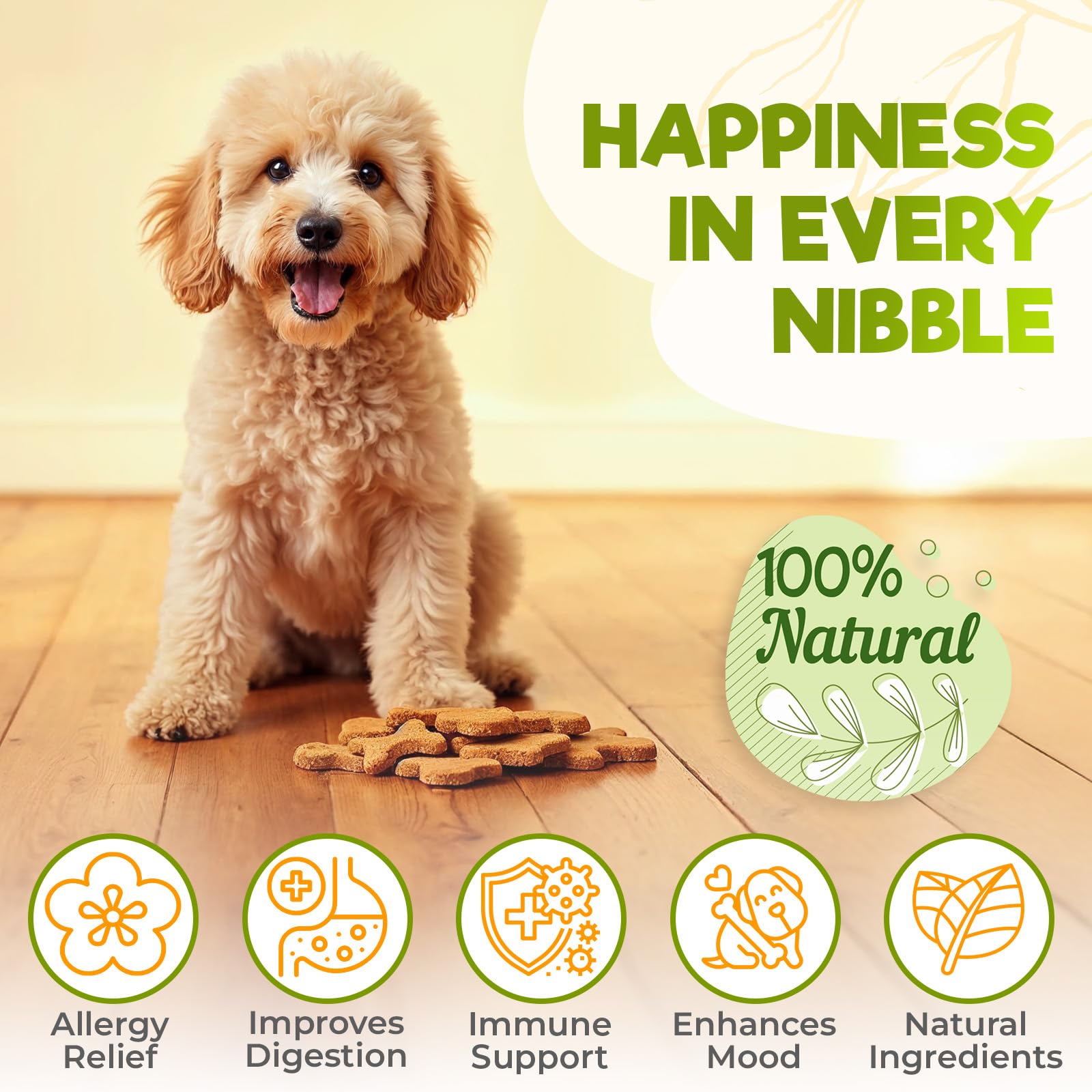 ZENO Dog Allergy Chews beef treats close-up shows texture and flavor appeal.