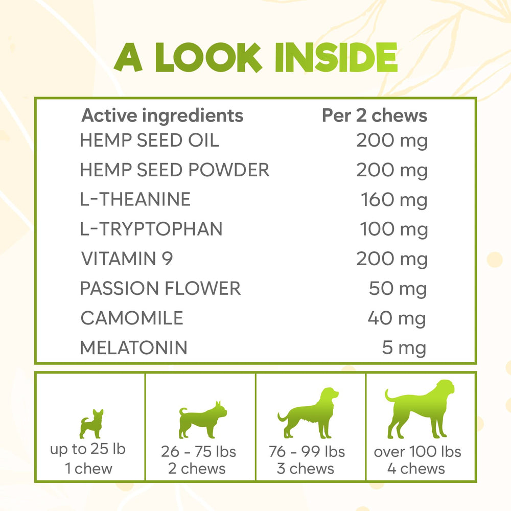 ZENO hemp calming chews beside a vet bag suggest easy calm before appointments.