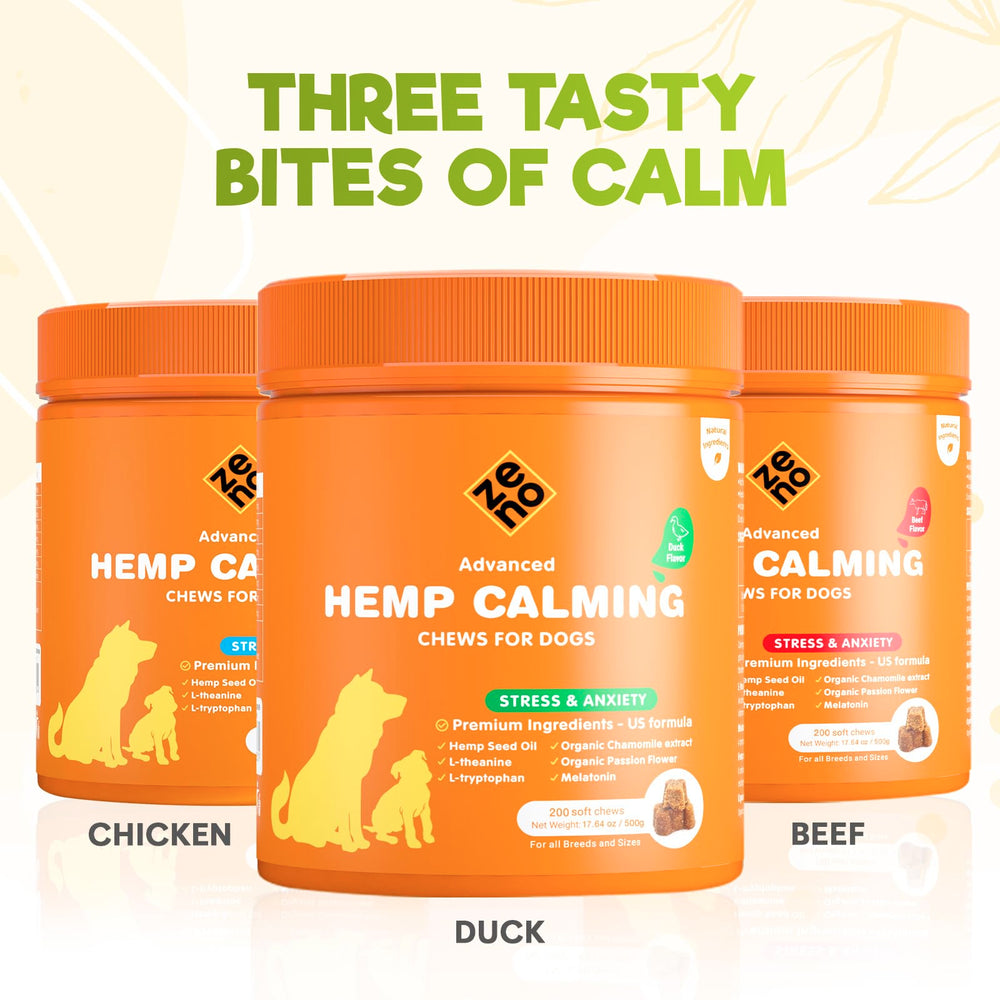 ZENO vet-approved calming chews provide peace of mind
