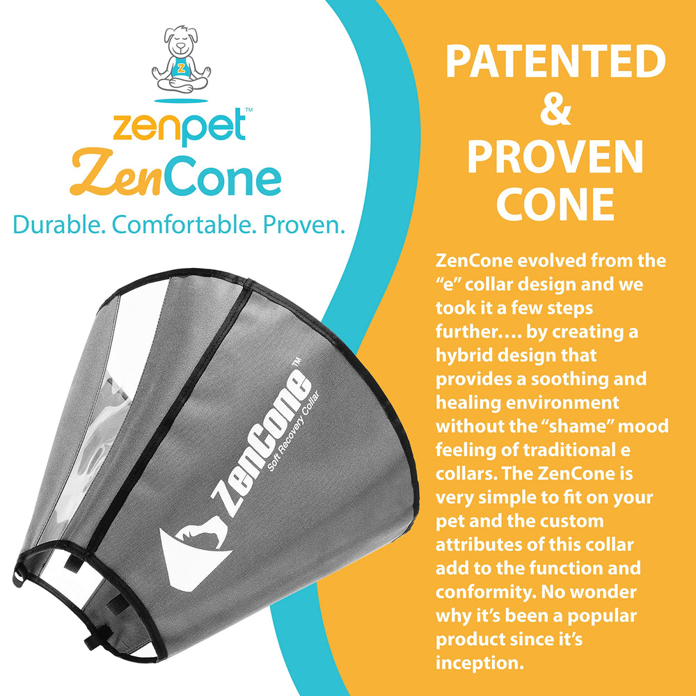 ZenPet recovery cone lightweight-design supports restful healing.