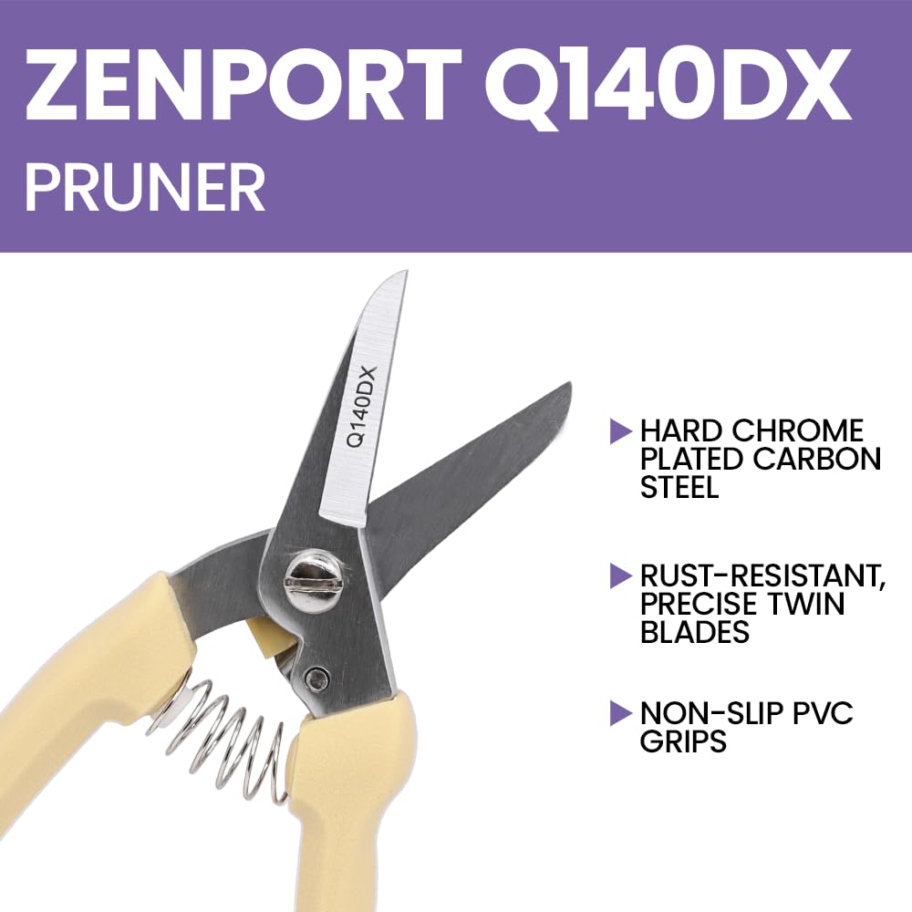 Zenport Q140DX ideal para poda de ramas y flores en jardines.