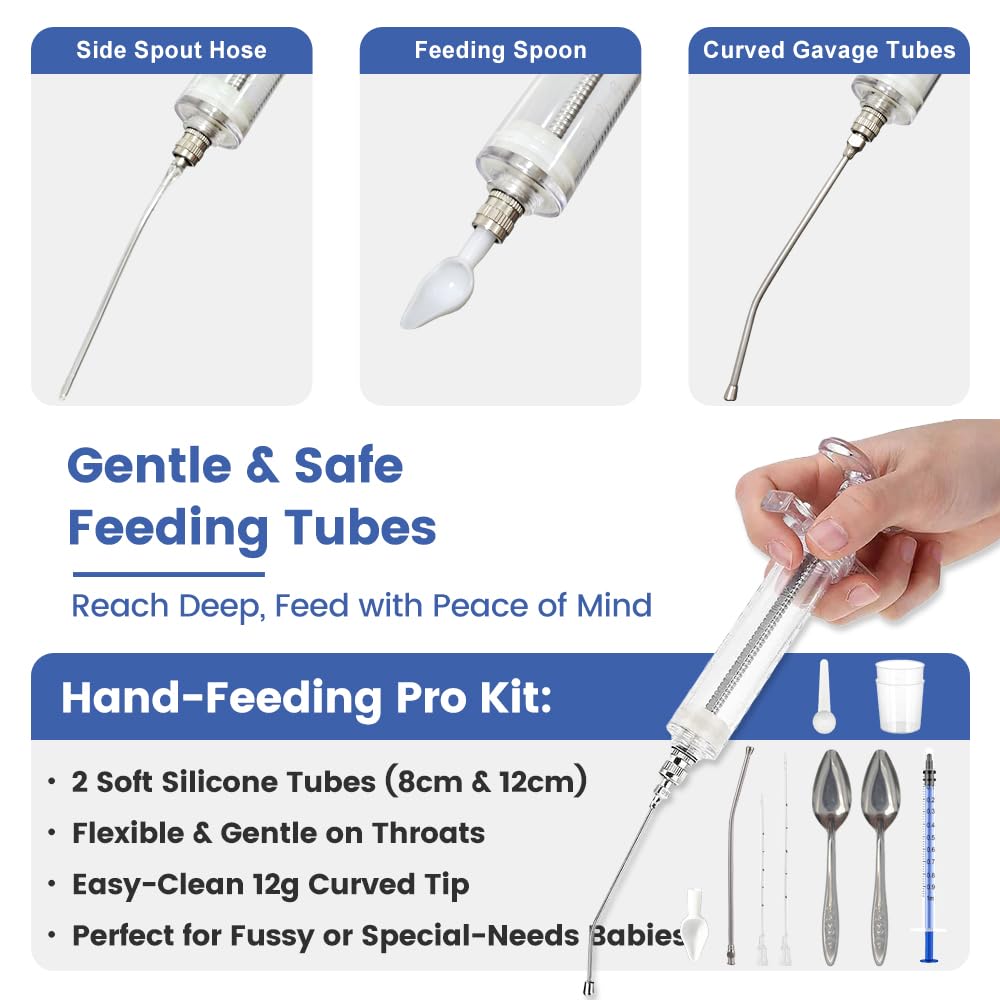 Cucharas de acero inoxidable Zephyriel para alimentación de aves