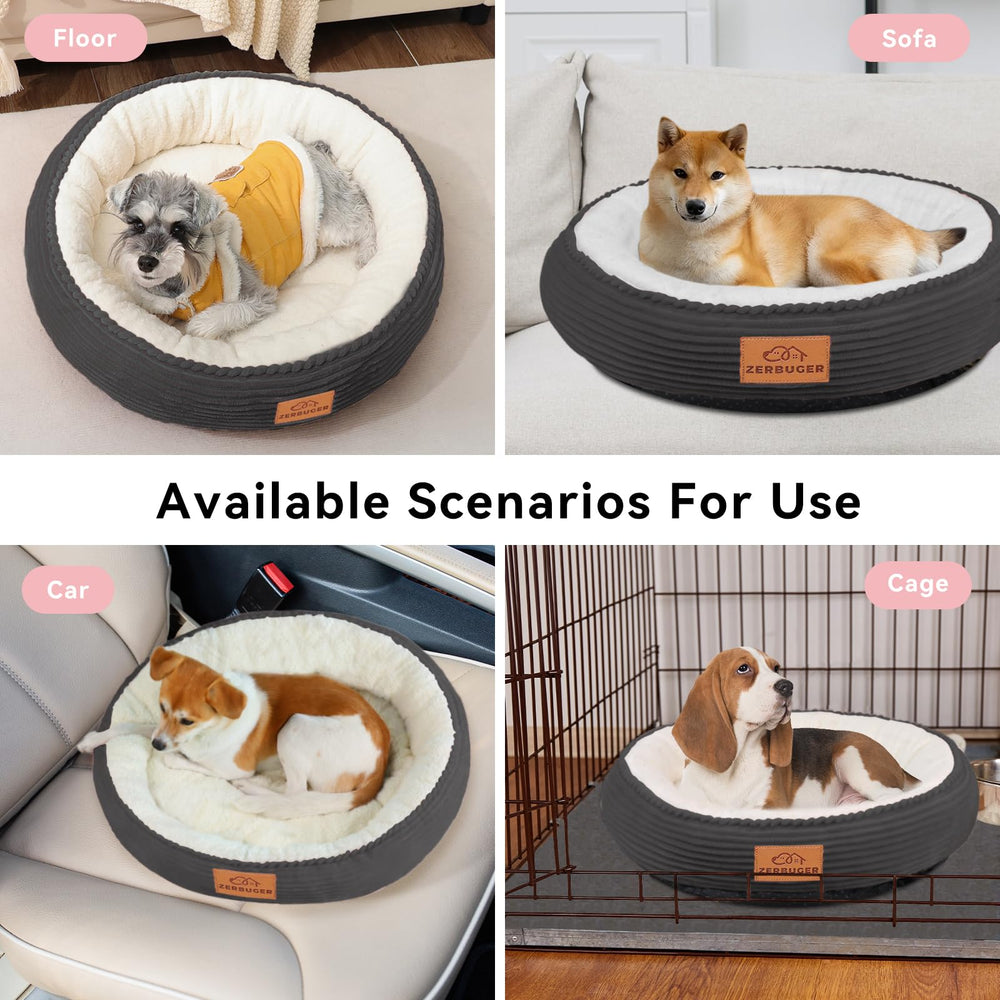 Zerbuger 30in dog bed removable mat for easy washing and drying.