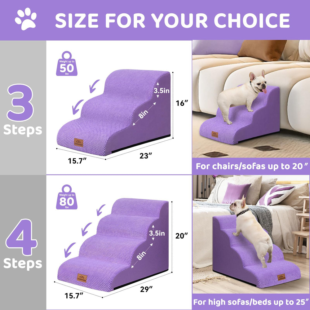 Zerbuger high-density foam core provides cushioned steps