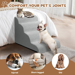 Zerbuger dog stair removable cover machine washable for easy cleaning.