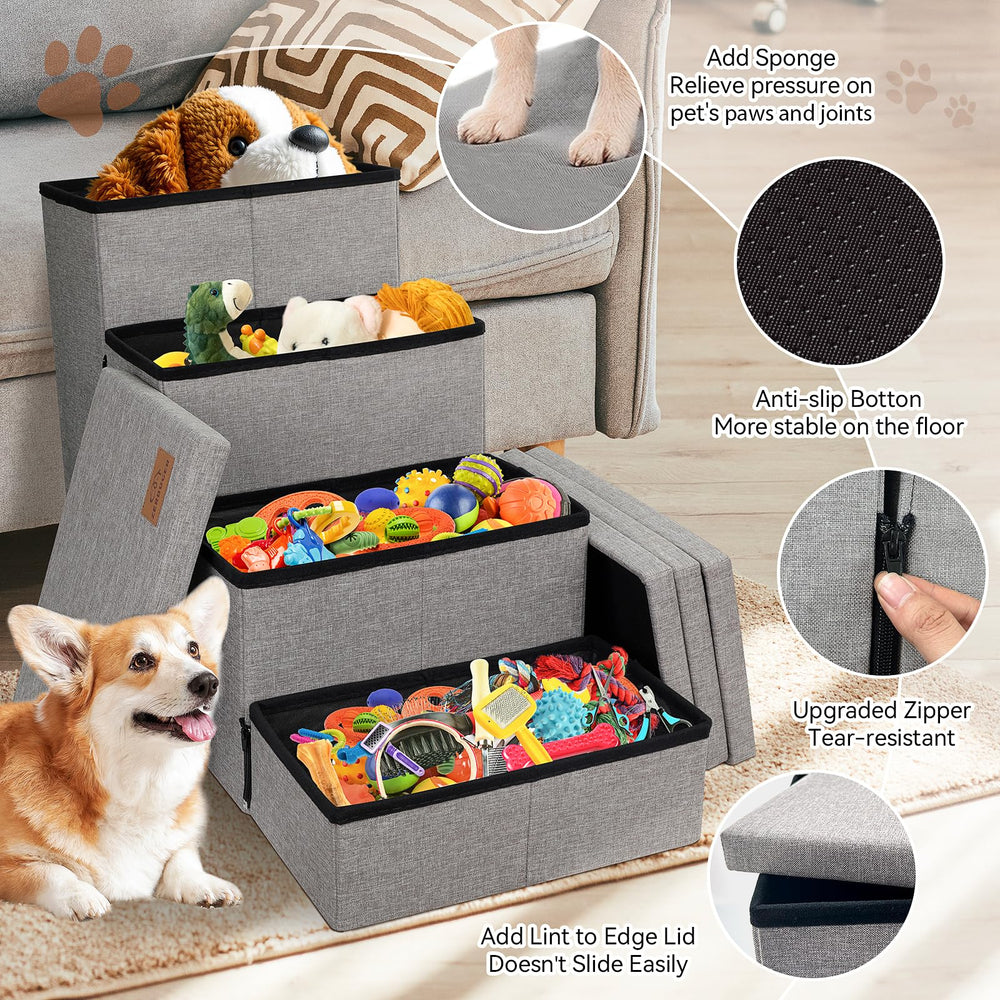 Zerbuger Dog Stairs assembly guide shown for quick setup