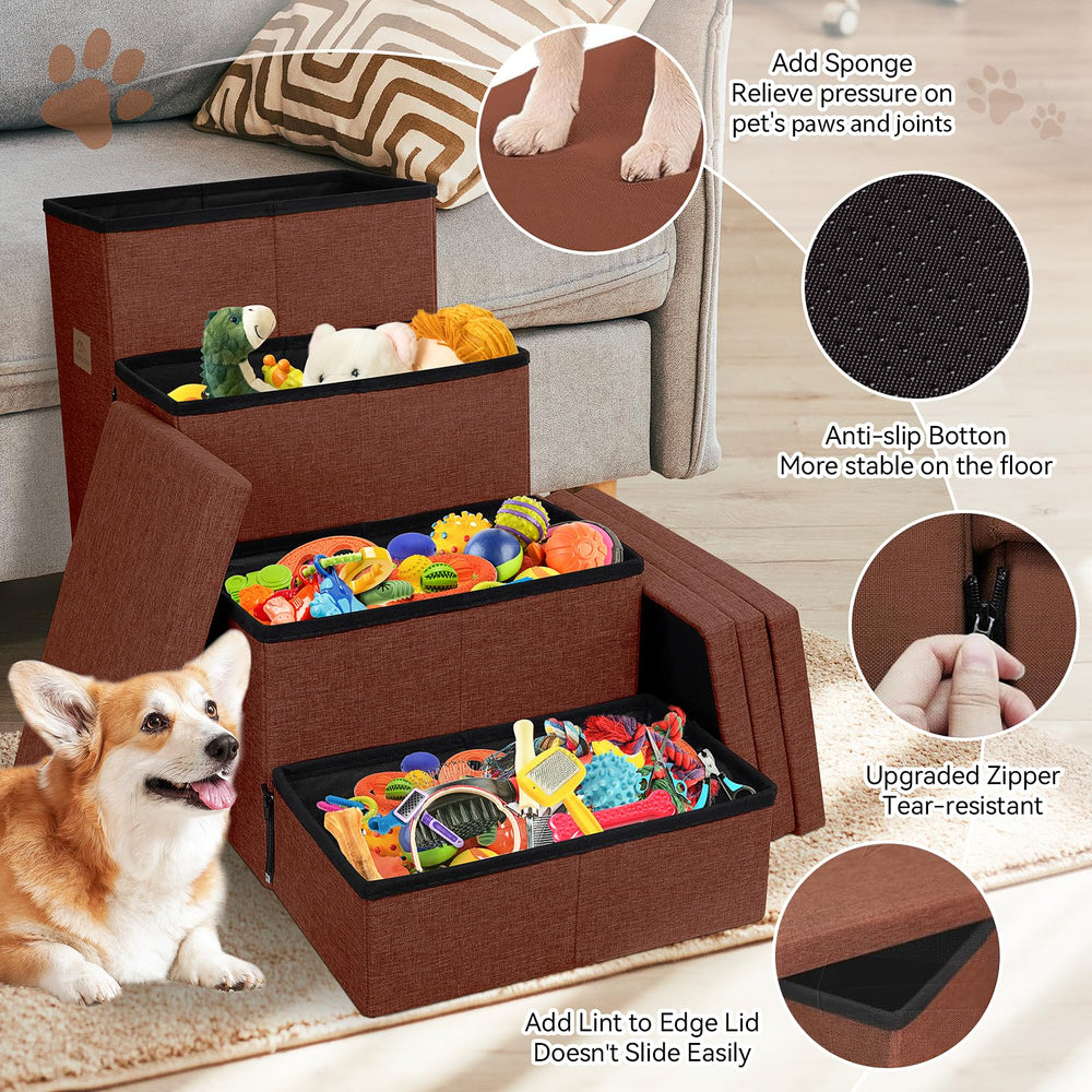 Zerbuger dog stairs folded-compact design for easy storage