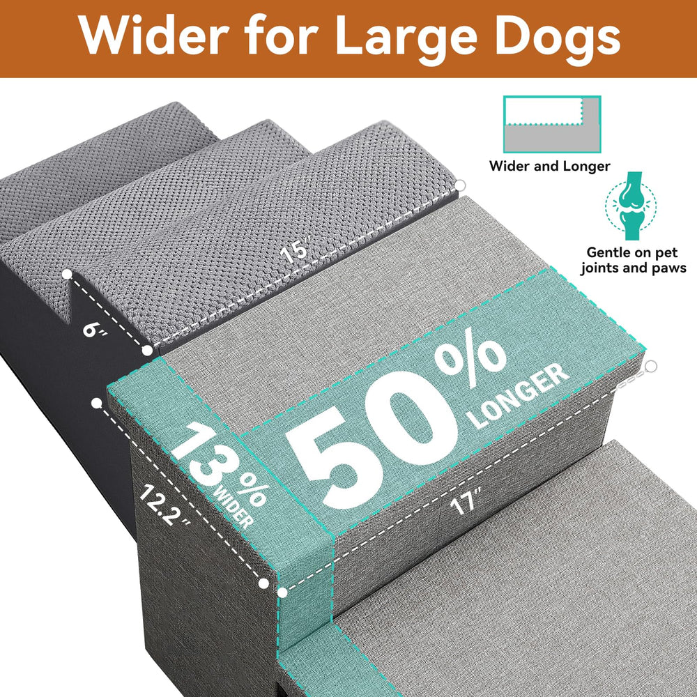 Zerbuger Dog Stairs folded-storage feature with compact profile