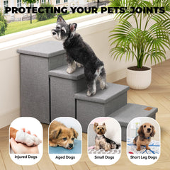 Zerbuger Dog Stairs non-slip bottom reduces wobble during use