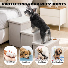 Zerbuger Dog Stairs storage base with non slip feet ensuring steady footing