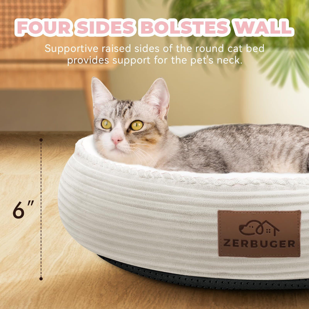 Zerbuger donut bed inner padding highlighting head and neck support.