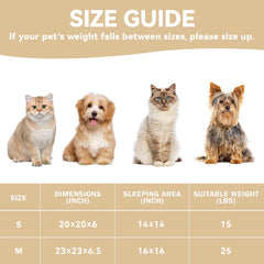 Zerbuger donut pet bed soft cotton fabric provides warmth and comfort