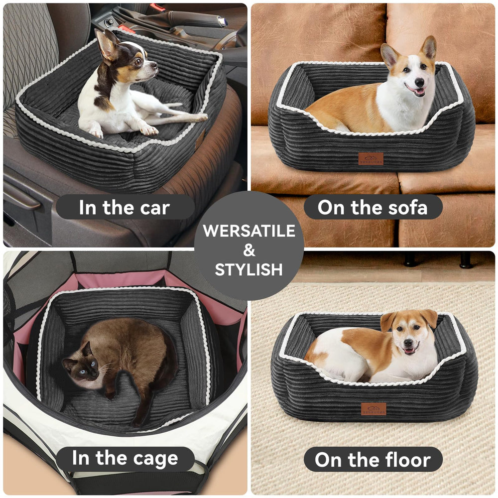 Zerbuger machine-washable bed simplifies cleanup after adventures.