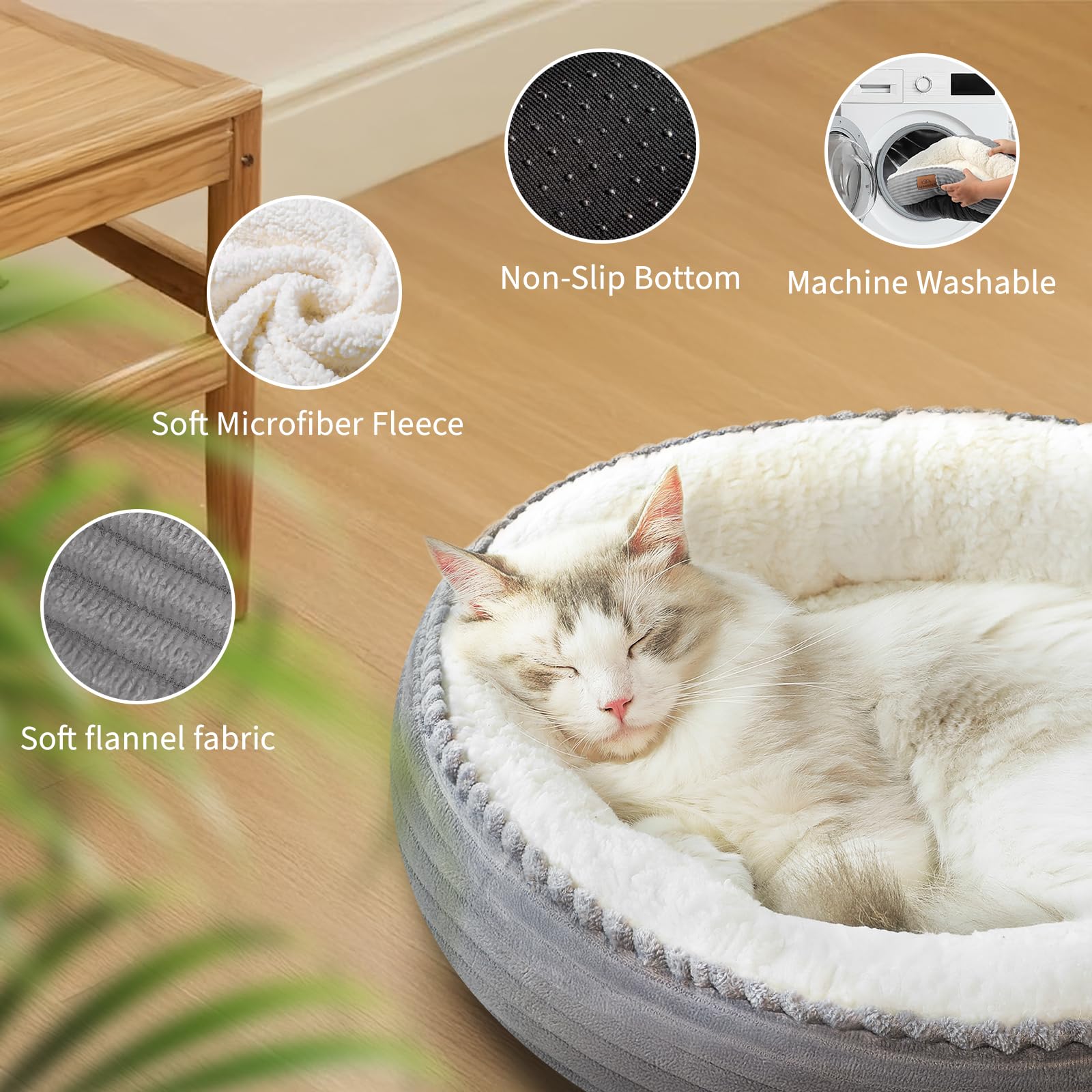 Zerbuger machine-washable pet bed for quick, thorough cleaning.