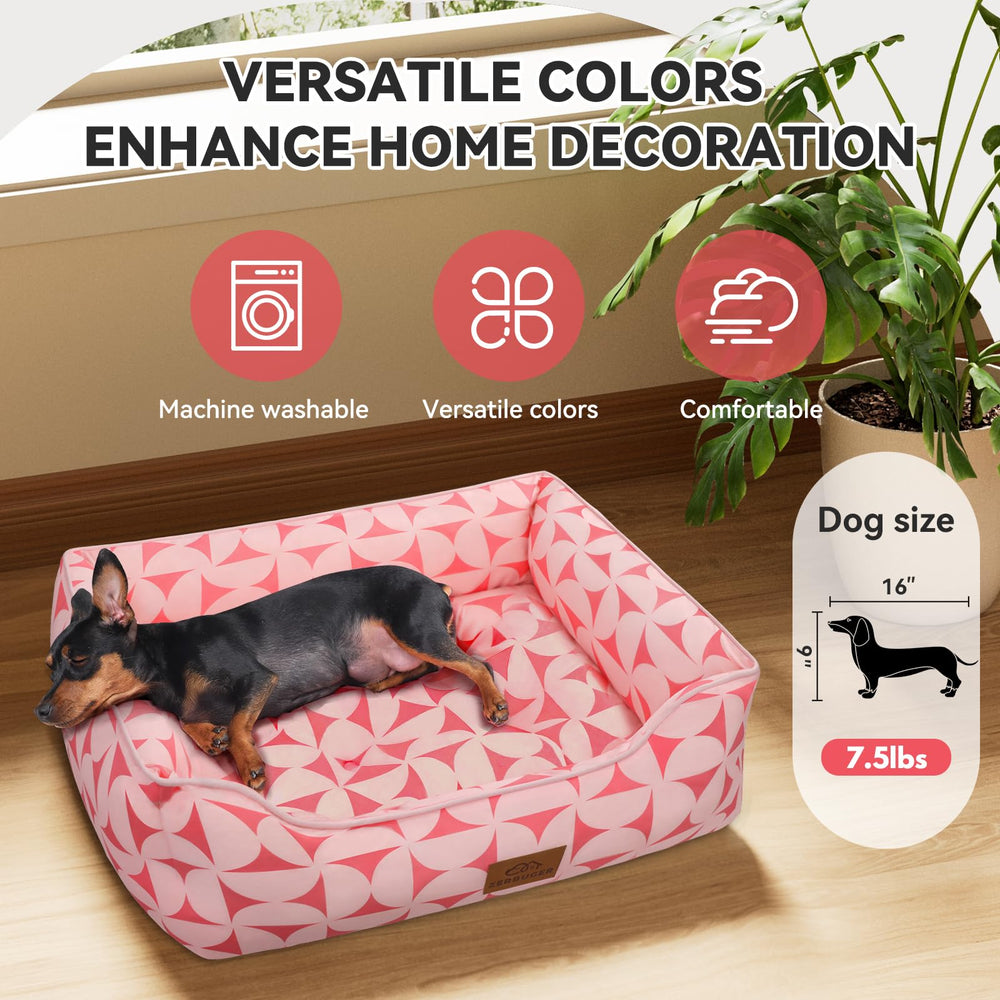 Zerbuger machine-washable pet bed cleans easily after playtime or outdoor trips