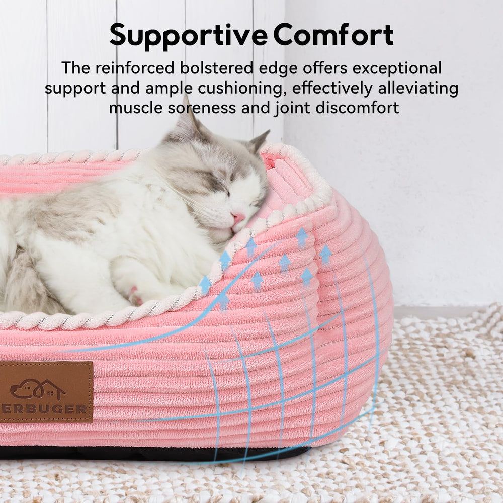 Zerbuger pet bed creates a cozy sleeping spot for kittens and small dogs.