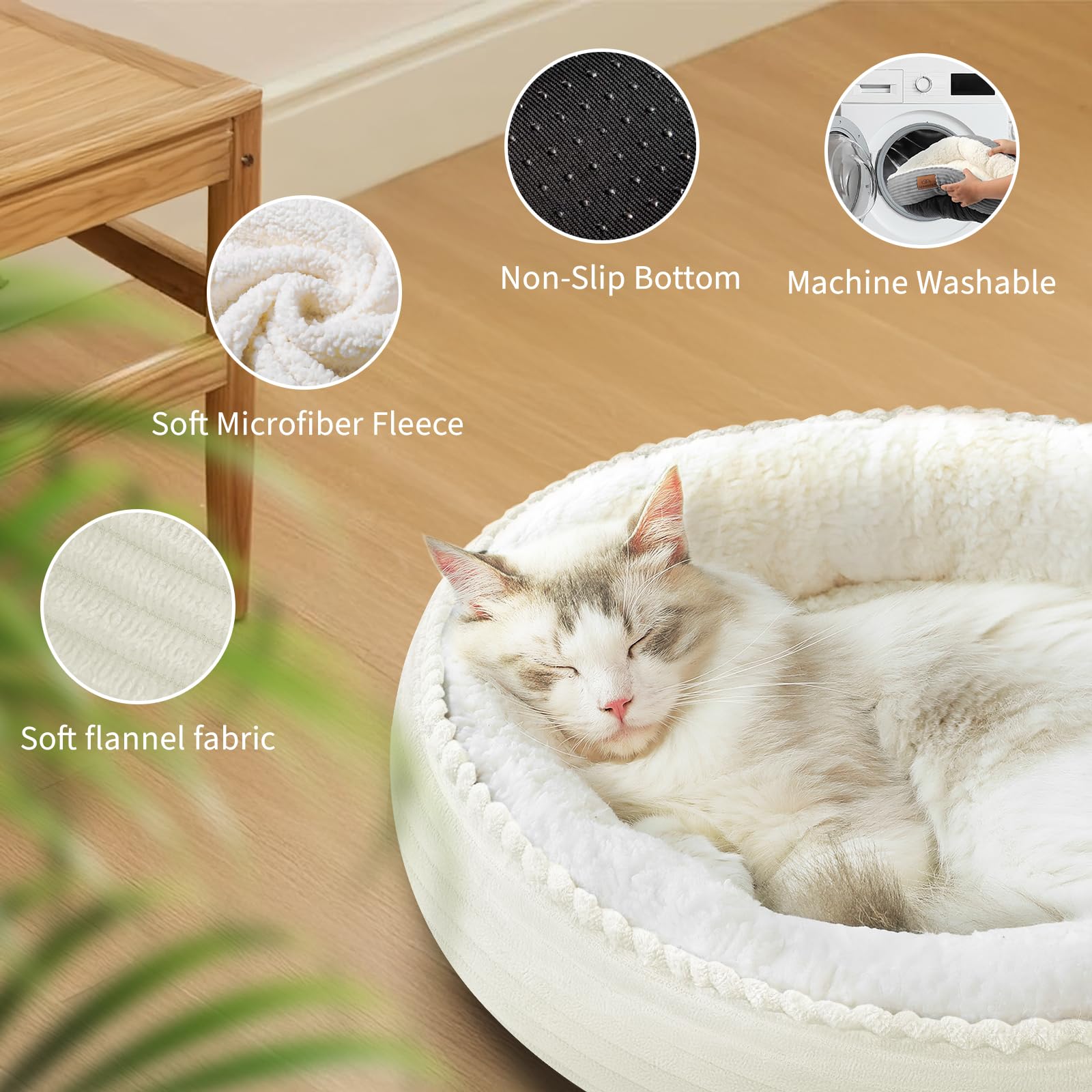 Zerbuger pet bed in use with cats and small dogs.