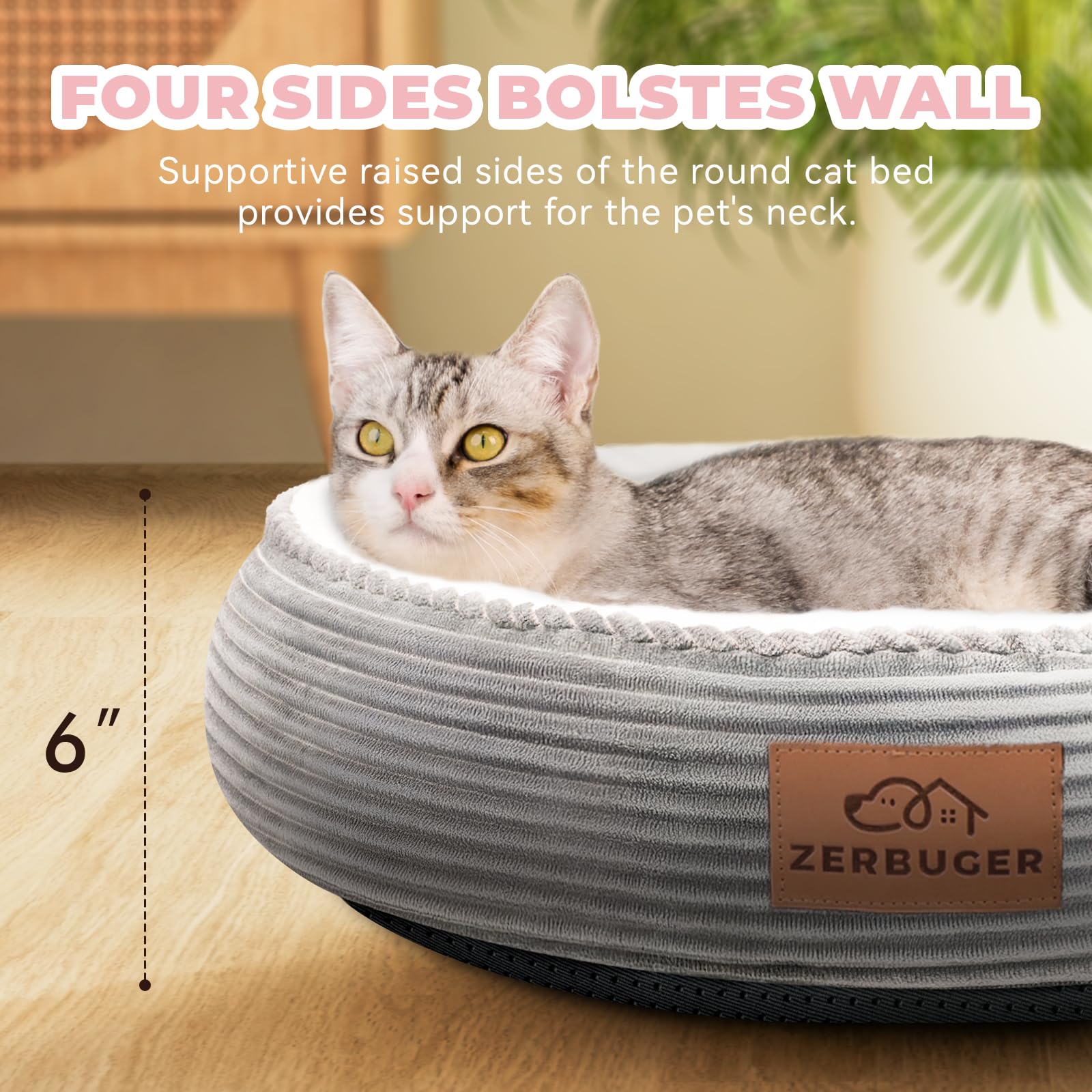 Zerbuger soft flannel fabric provides warmth and a soft touch.