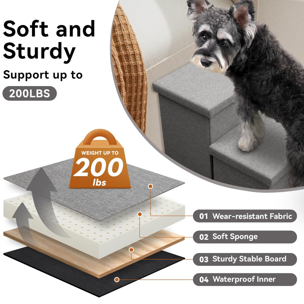 Zerbuger wider dog stairs bed access for easy climbs.