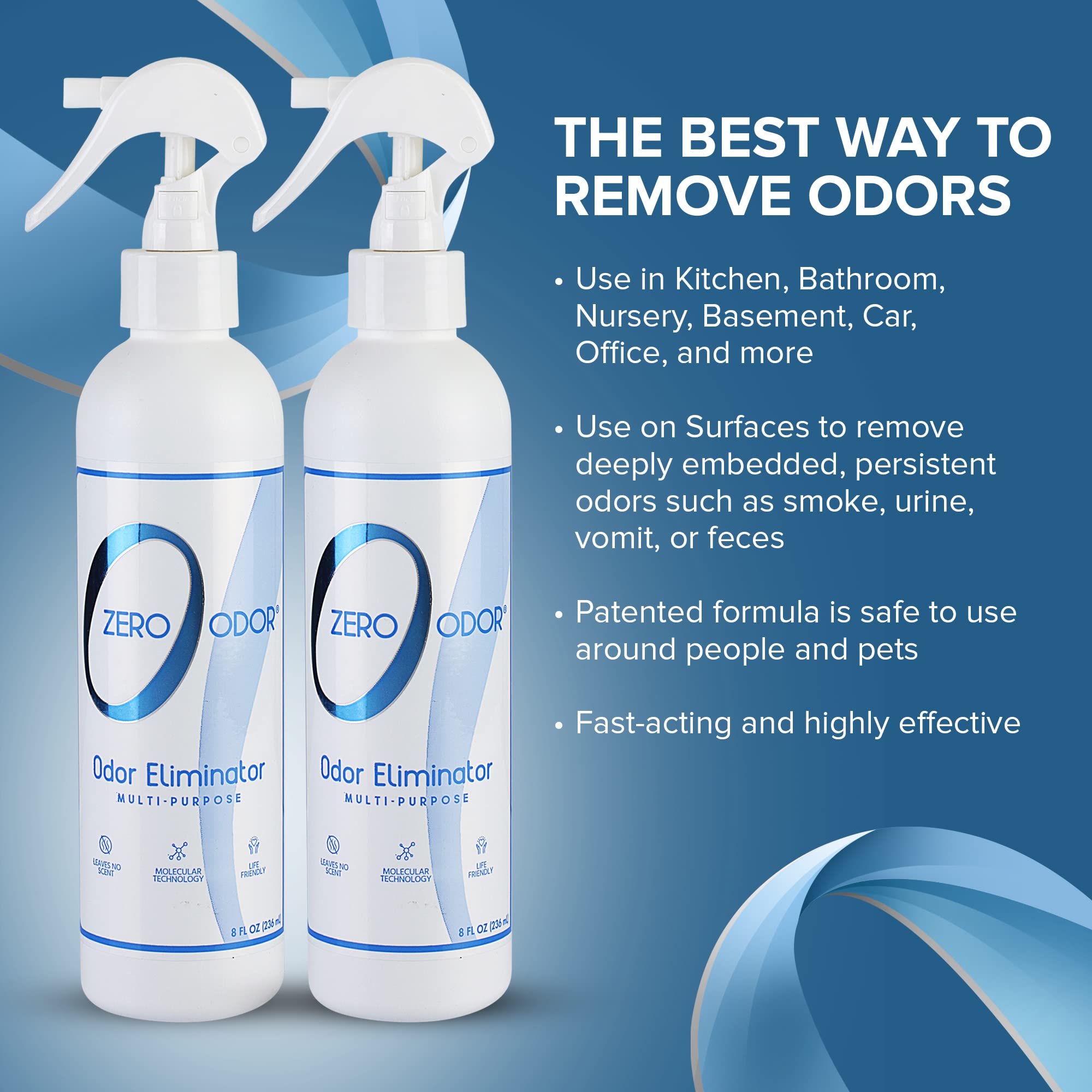 Zero Odor living room spray targets pet odors for a cleaner common space