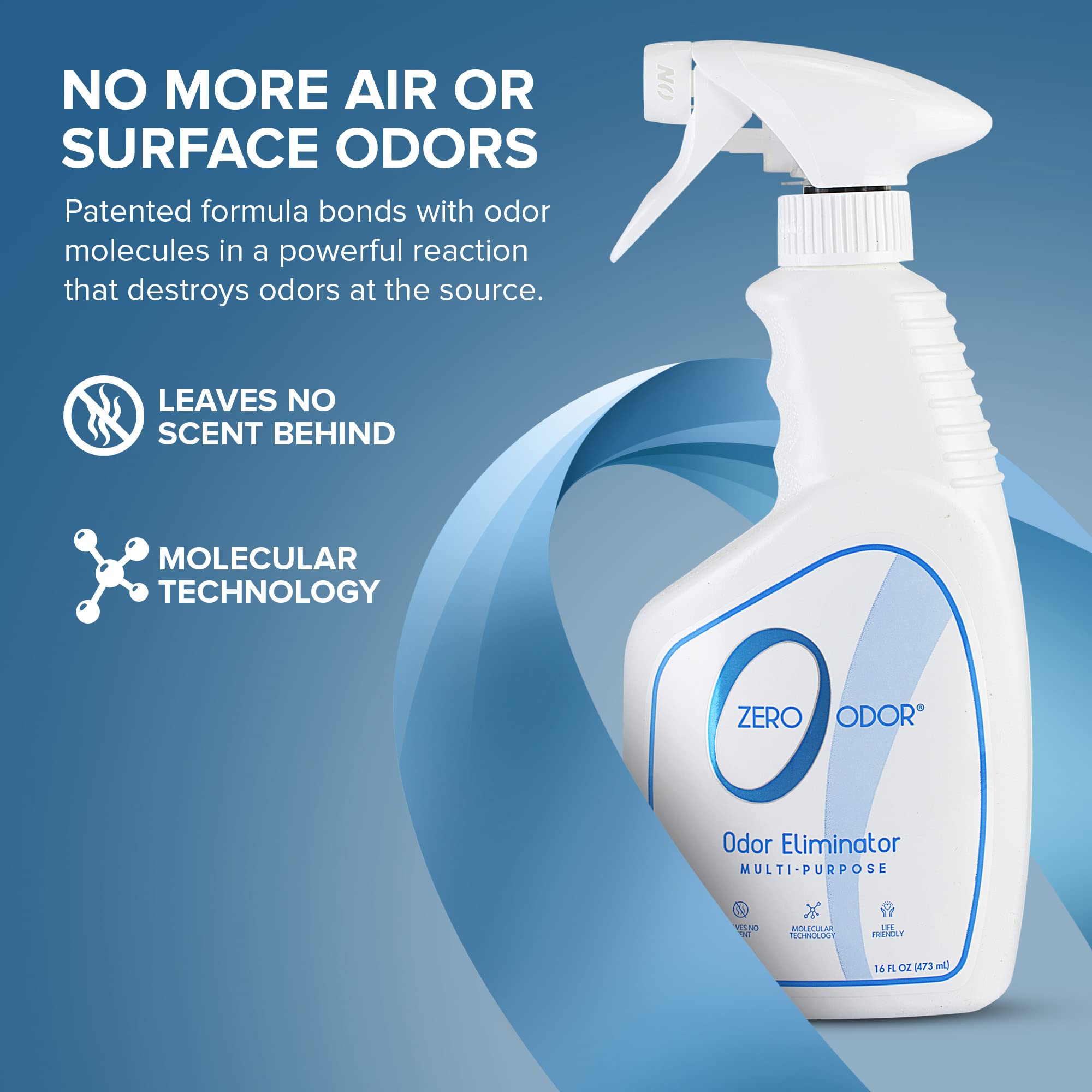 Zero Odor car odor elimination shown cleaning vehicle smells