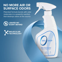 Zero Odor car odor elimination shown cleaning vehicle smells