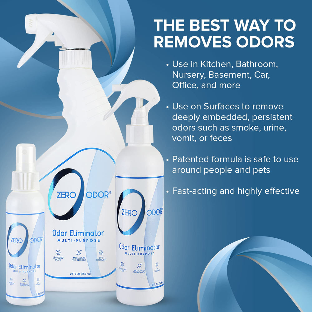 Zero Odor car-odor-neutralizer highlights portable odor control for vehicles and on-the-go freshness.