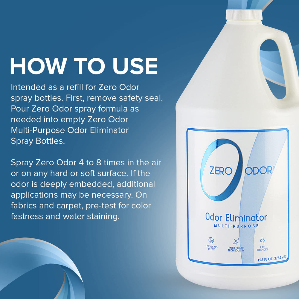 Zero Odor room deodorizer usage in living spaces and hotels.