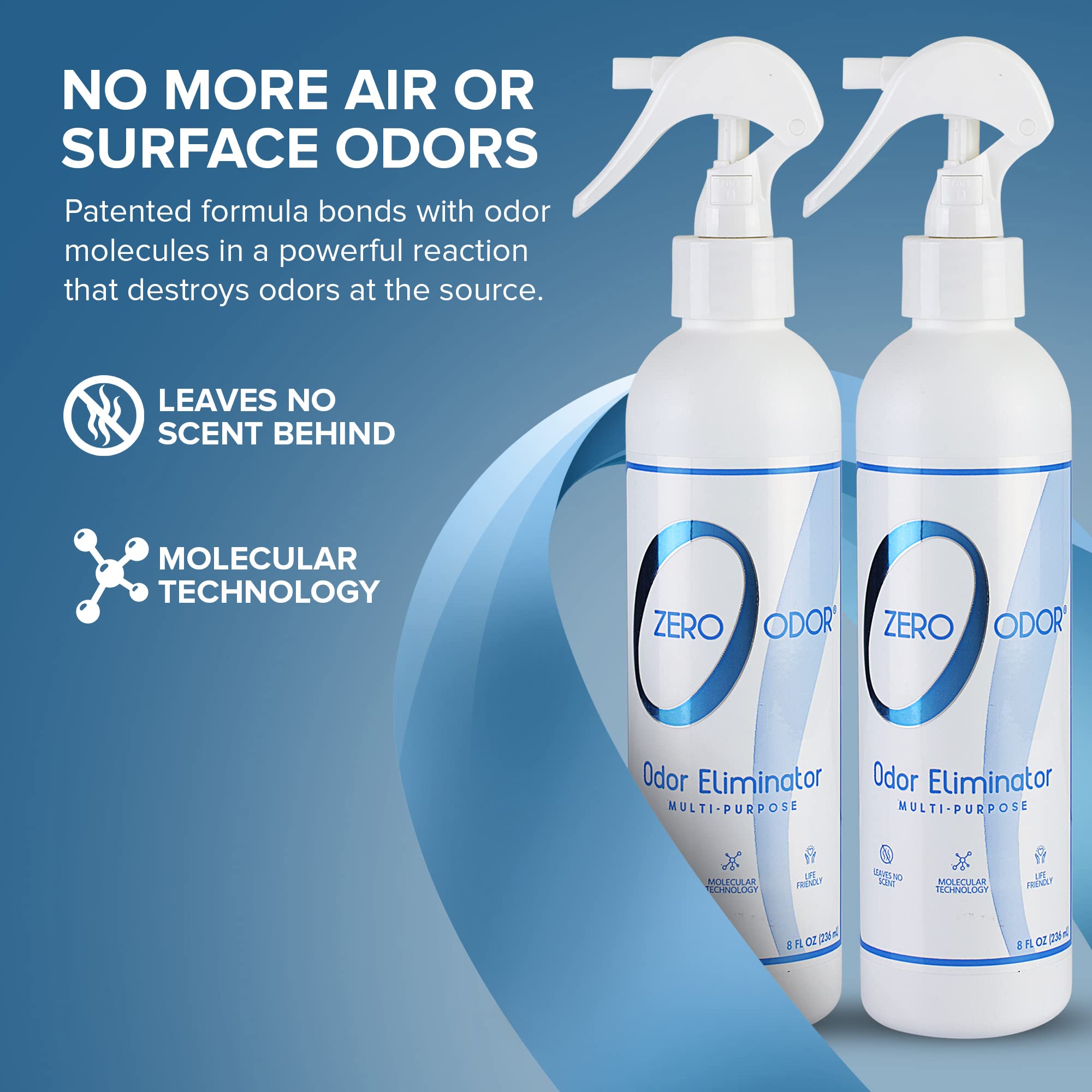 Zero Odor bathroom surfaces neutralizes odors for a fresher space