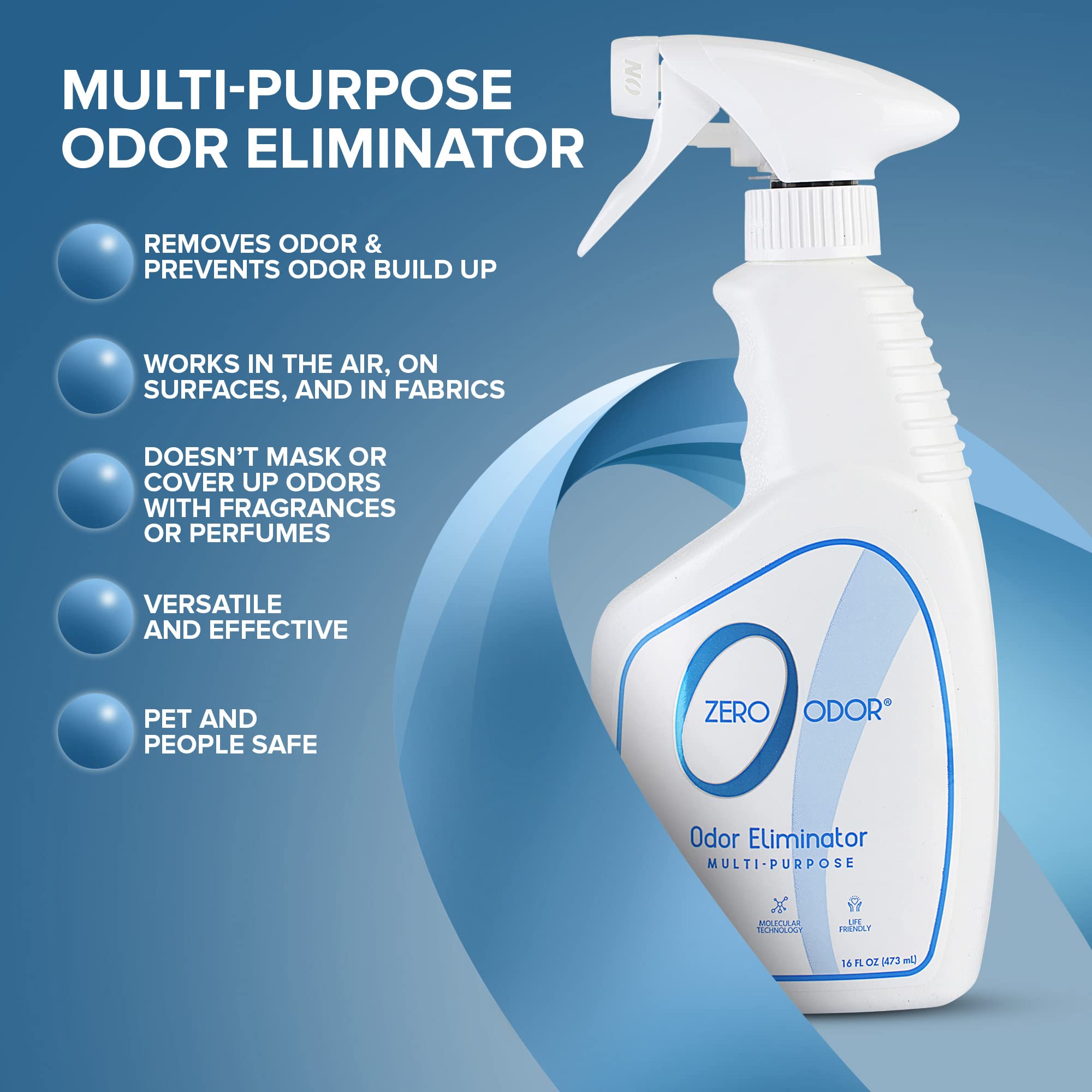 Zero Odor kitchen odor elimination shown for fresh kitchen air