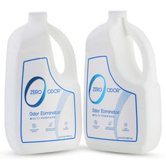 Zero Odor 64oz refill bottle demonstrates long-lasting odor elimination for homes and offices.