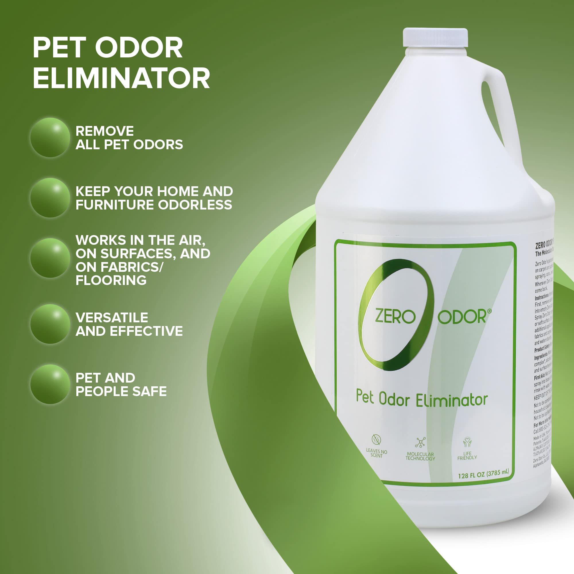 Zero Odor tracer scent guides treatment areas before dissipating