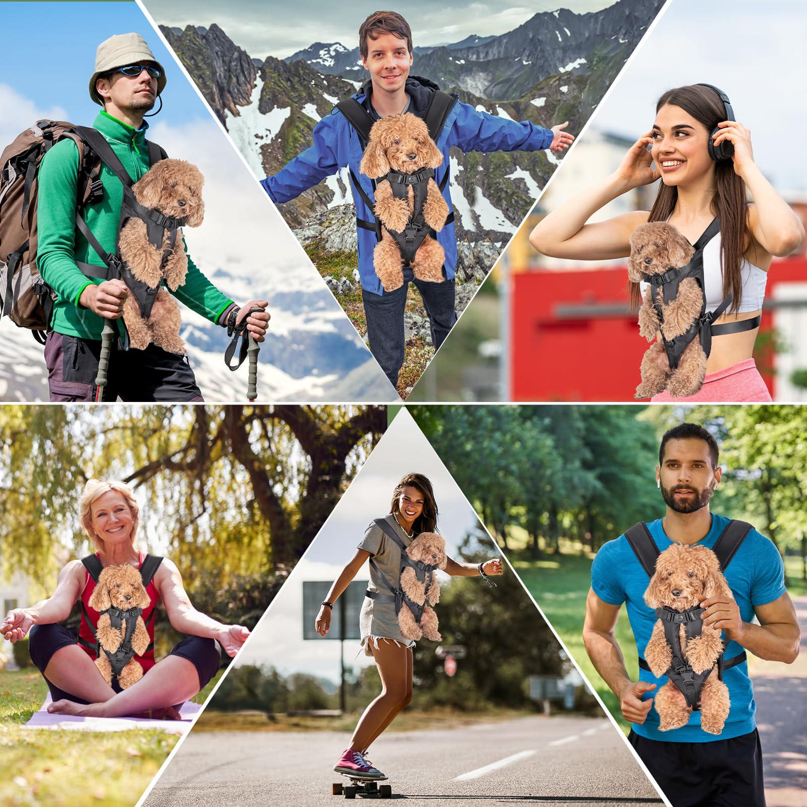 ZESTEFY hiking-ready dog backpack shown for outdoor adventures.