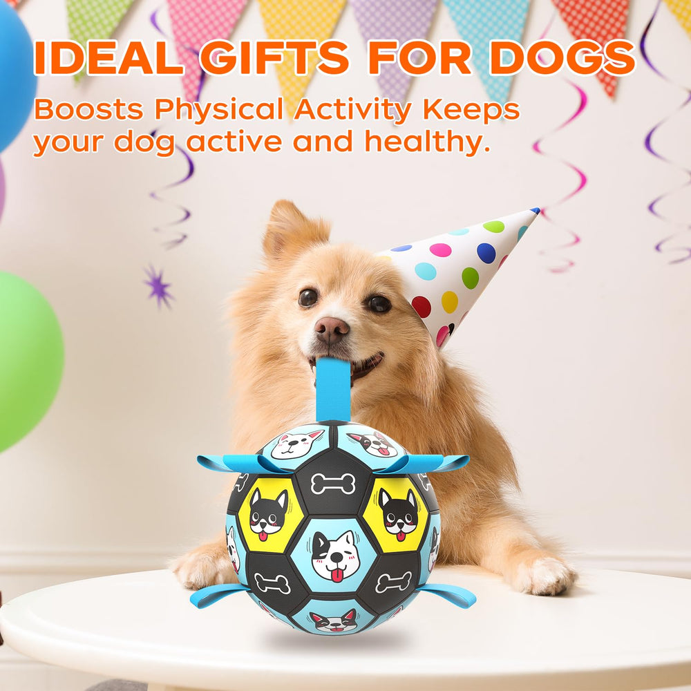 ZestPulse dog ball nylon straps highlight easy retrieval and controlled tossing