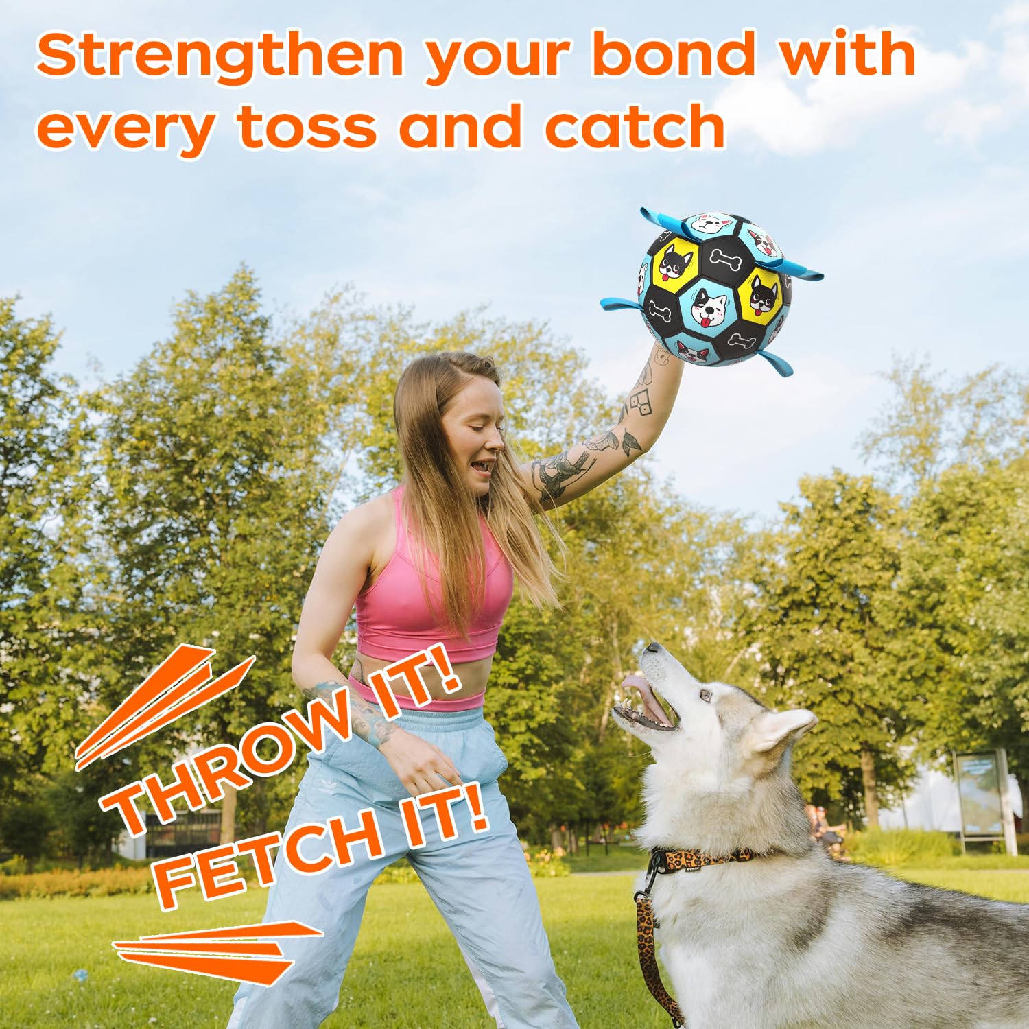 ZestPulse herding ball outdoor play demonstrates engaging training and active use