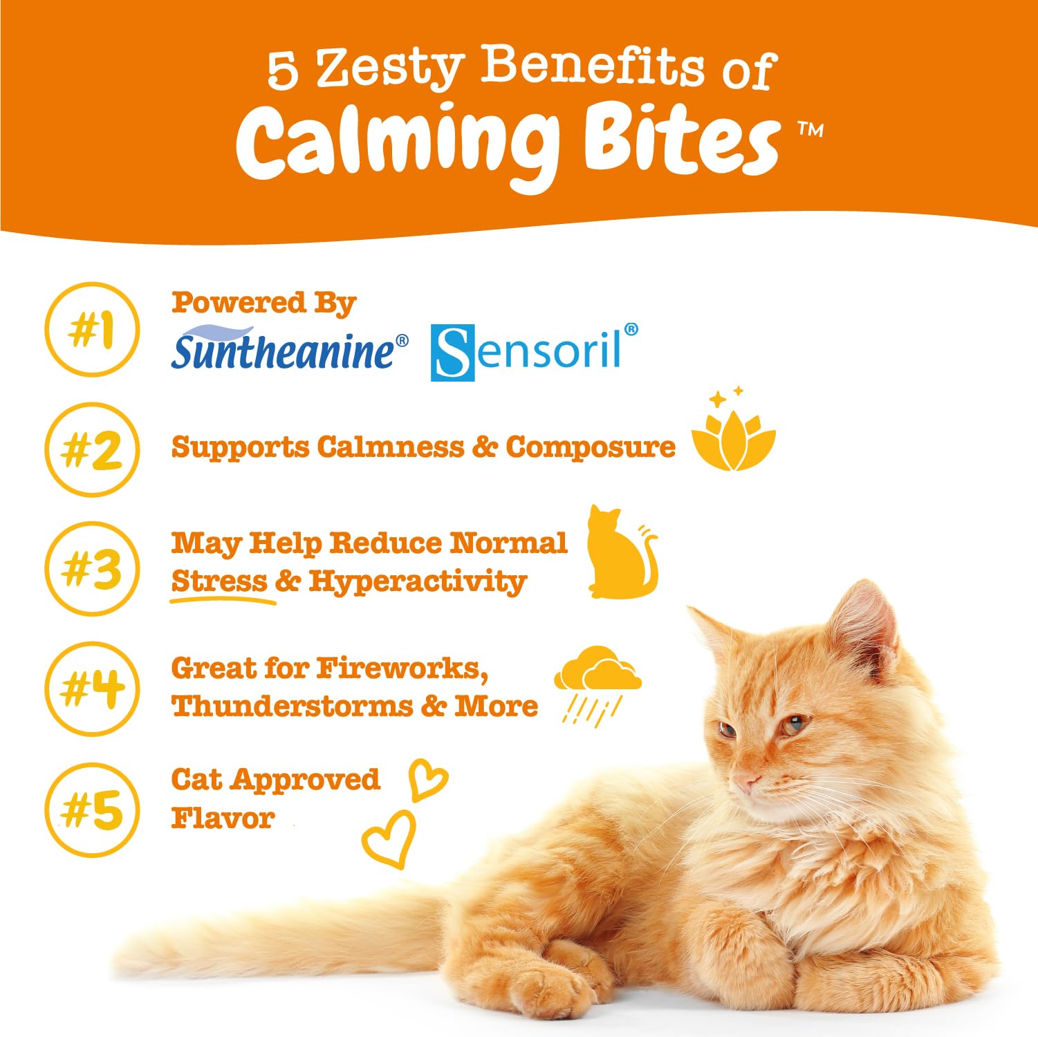 Zesty Paws Calming Chews cat open tin showing ready-to-feed bites for daily relaxation