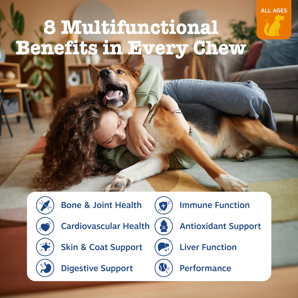 Zesty Paws chews closeup highlighting peanut butter flavored daily nutrition