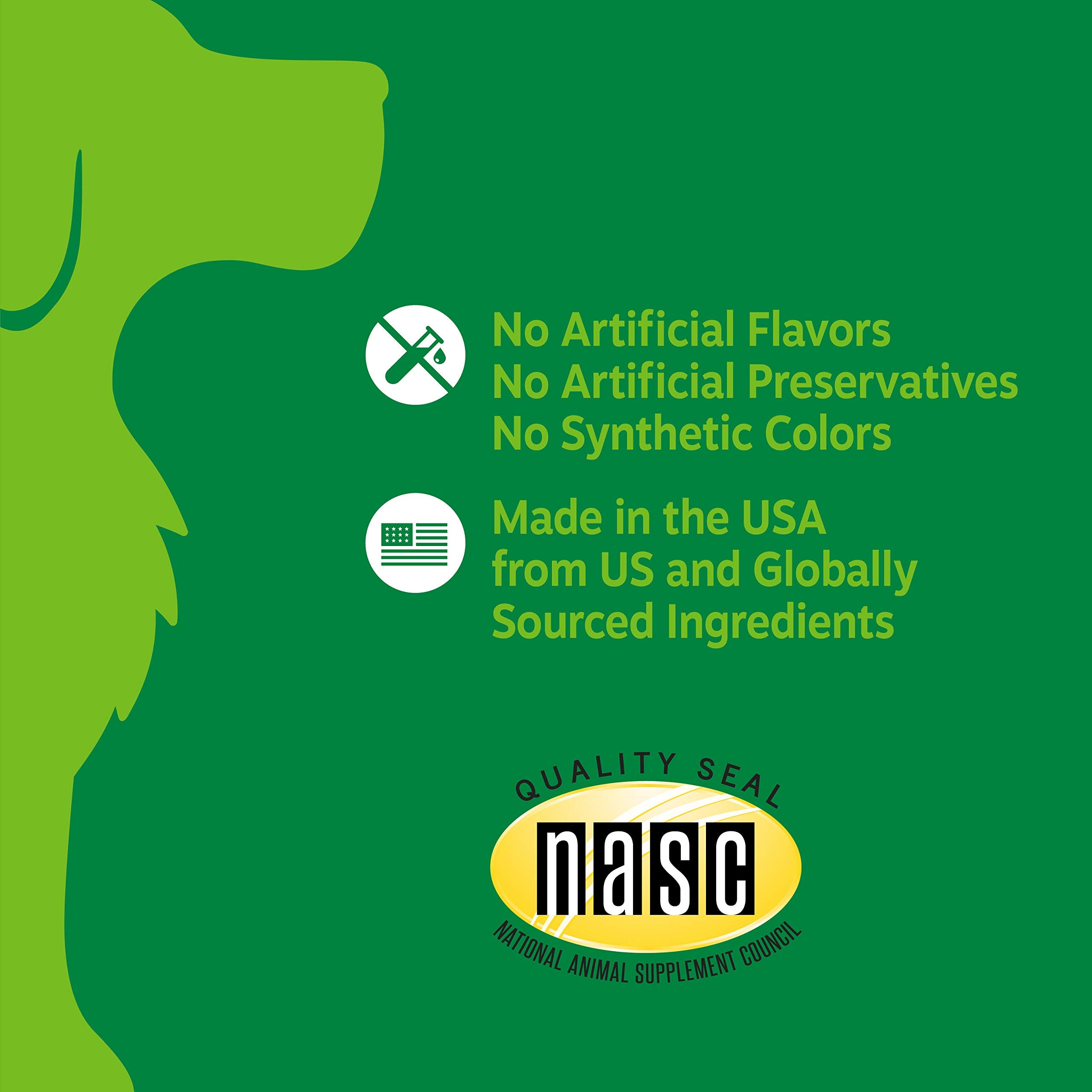 Zesty Paws Immune-Skin-Support chews jar label communicates skin support and allergy relief.