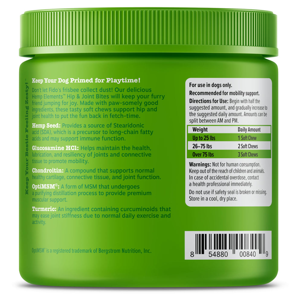Zesty Paws Mobility Bites turmeric extract closeup—natural anti-stiffness support for daily activity
