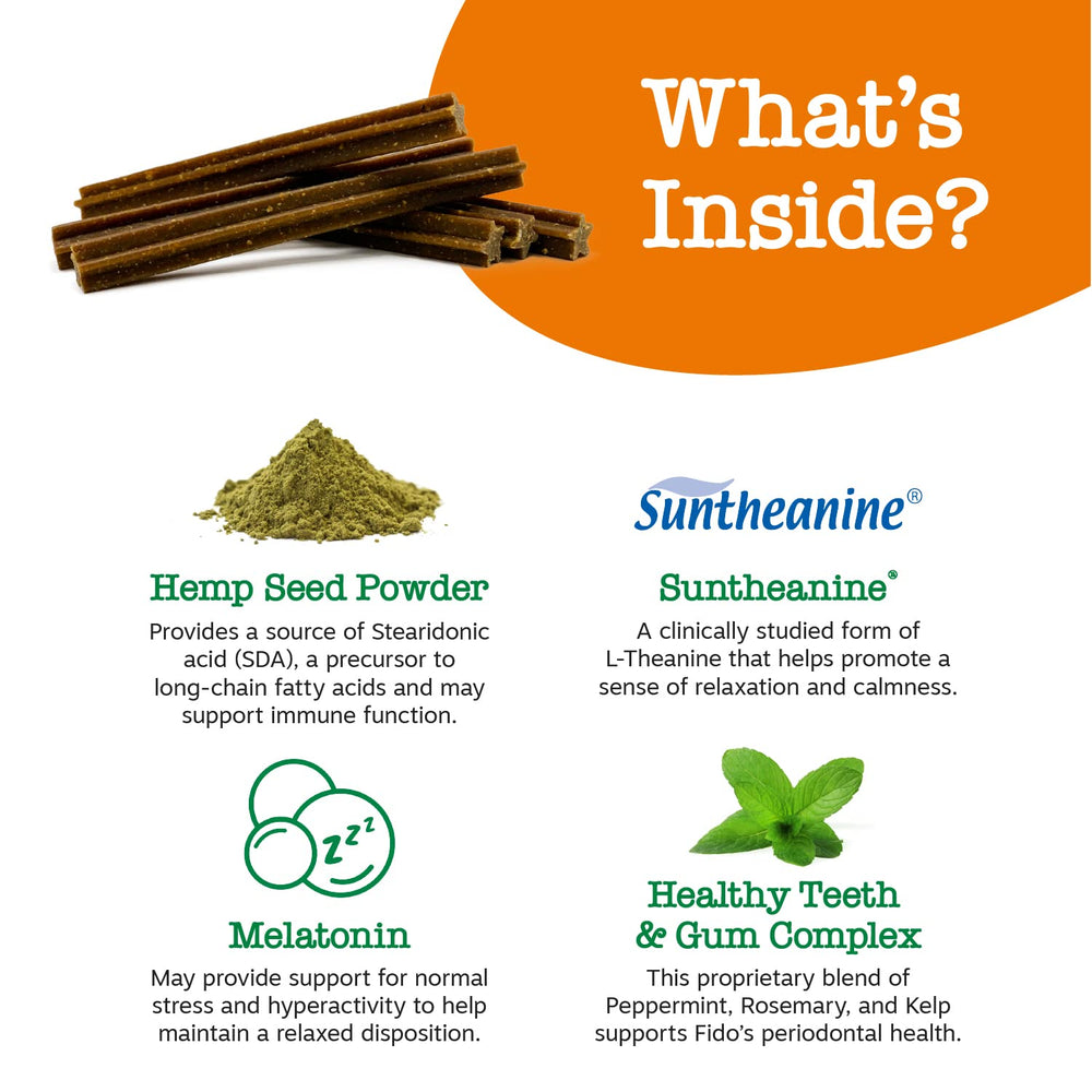 Suntheanine ingredient in OraStix promotes relaxation signals.