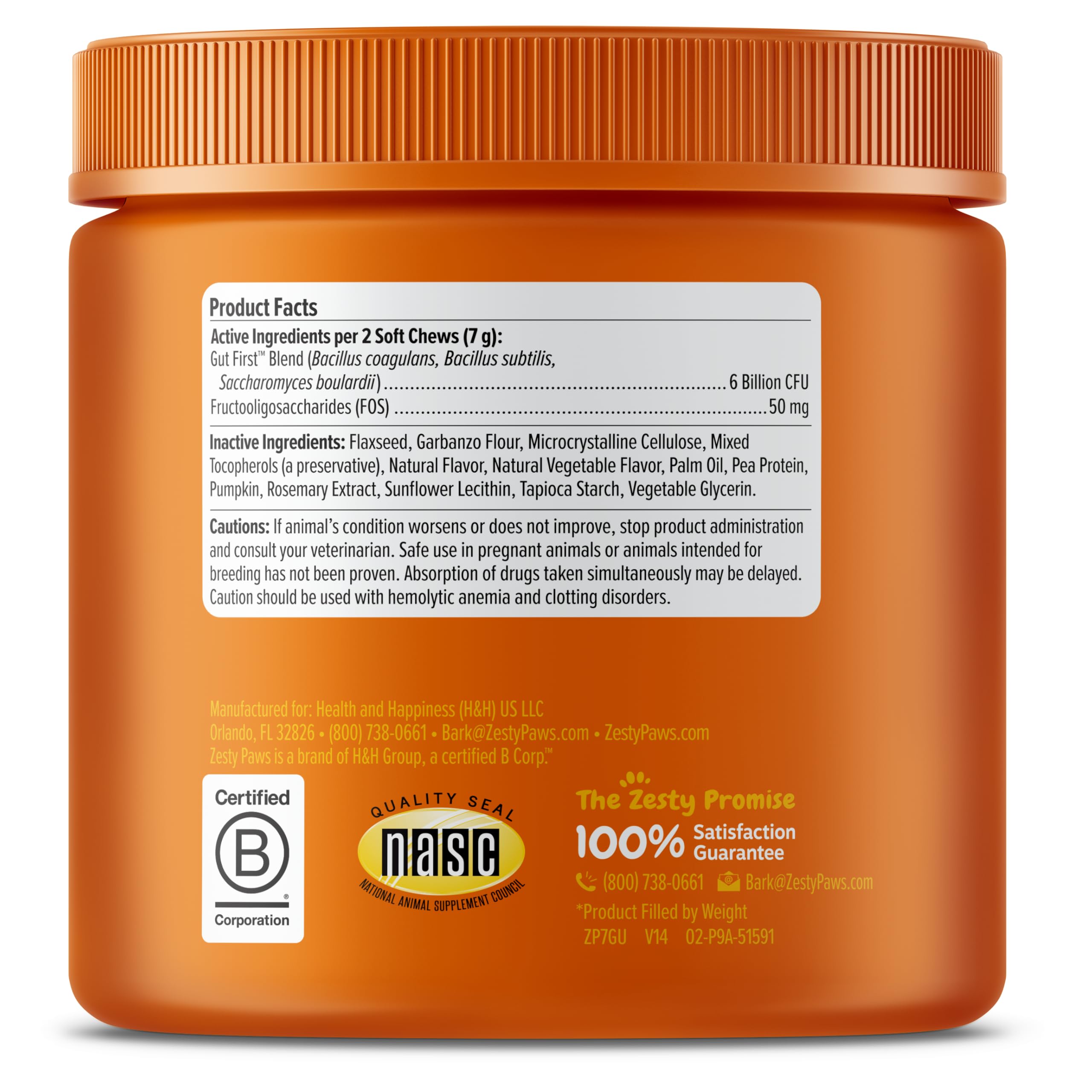 Zesty Paws probiotic travel use visual for dogs on the go.