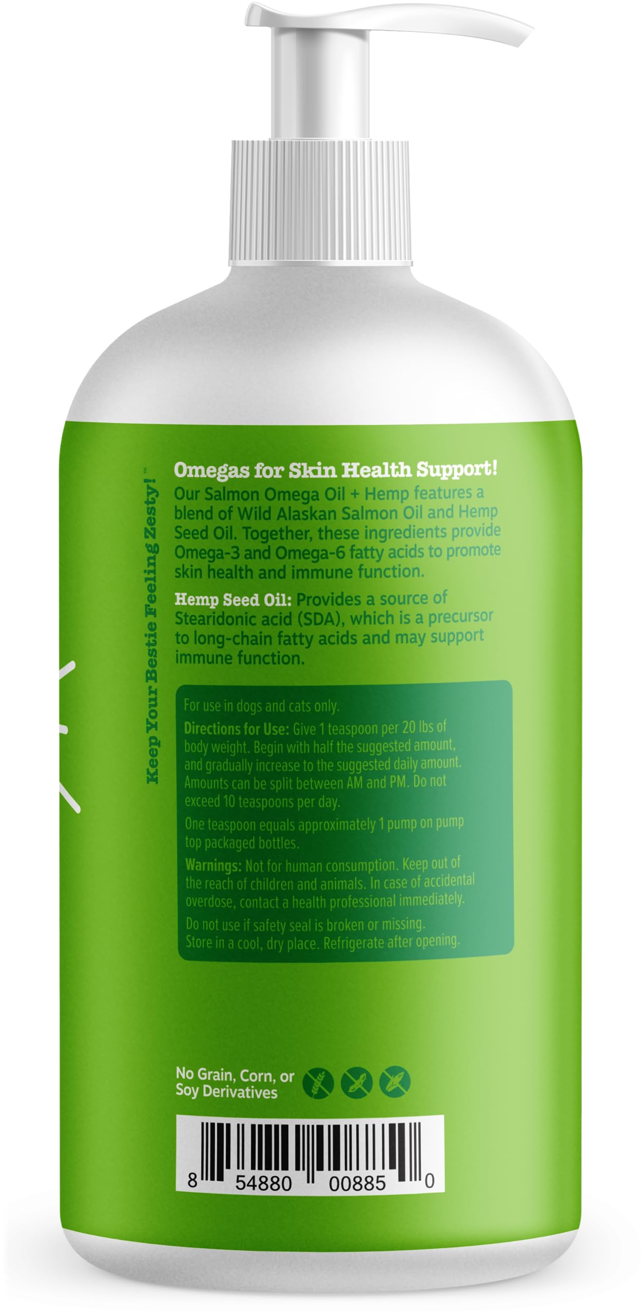 Zesty Paws oil served on pet meals suggests easy daily routine integration