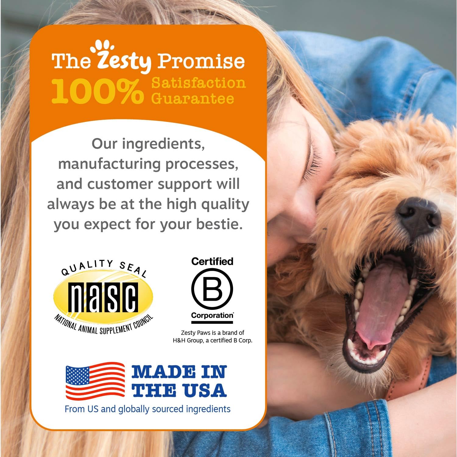 Zesty Paws Vet Strength colostrum and astragalus icon for itchy skin support.