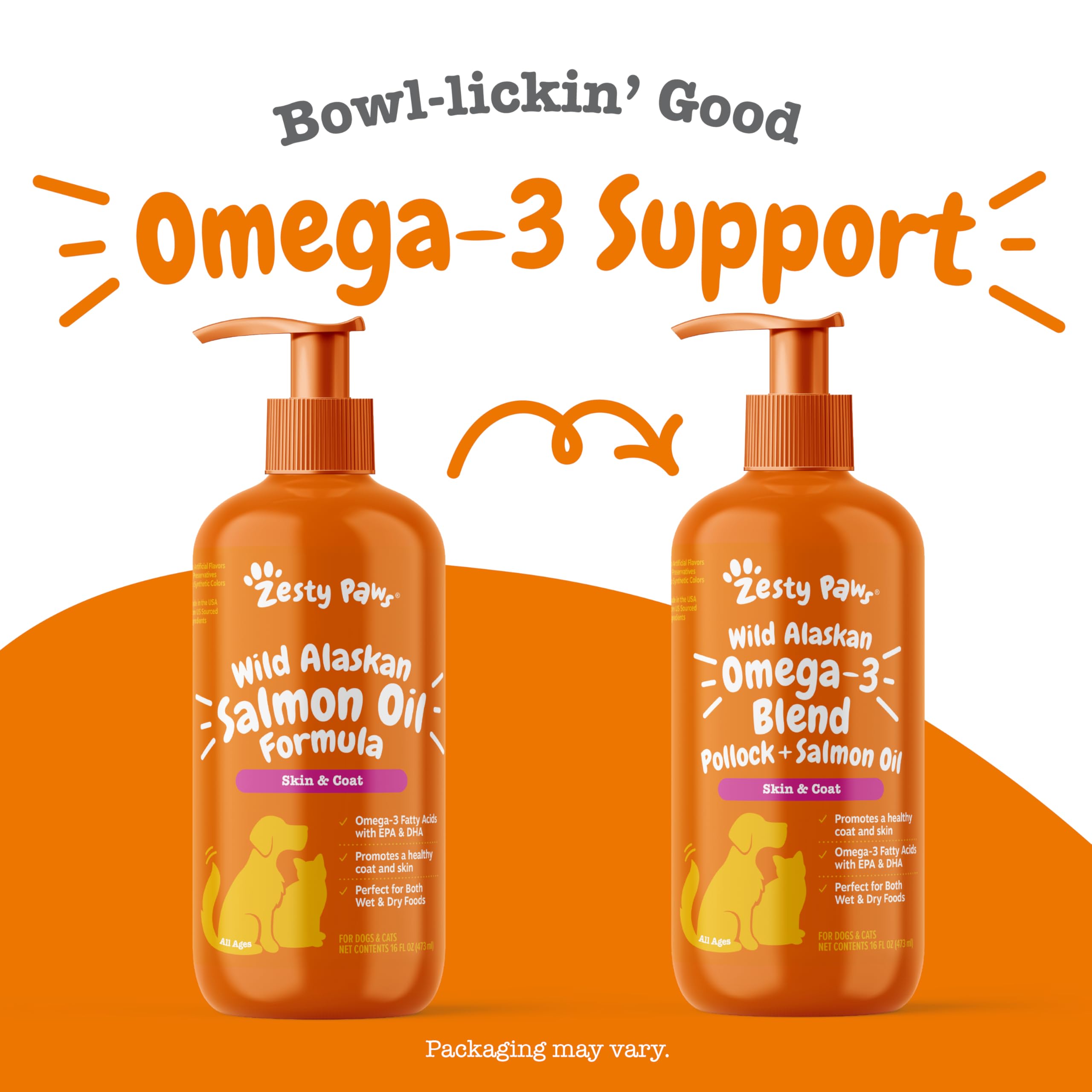 Zesty Paws Wild Alaskan Omega-3 Blend NASC-approved seal signals trusted quality