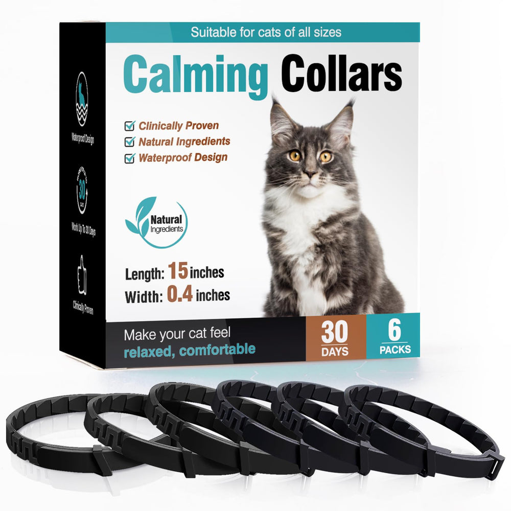 ZHANGK Calming Collar six-pack box for convenient, long-lasting cat calm.