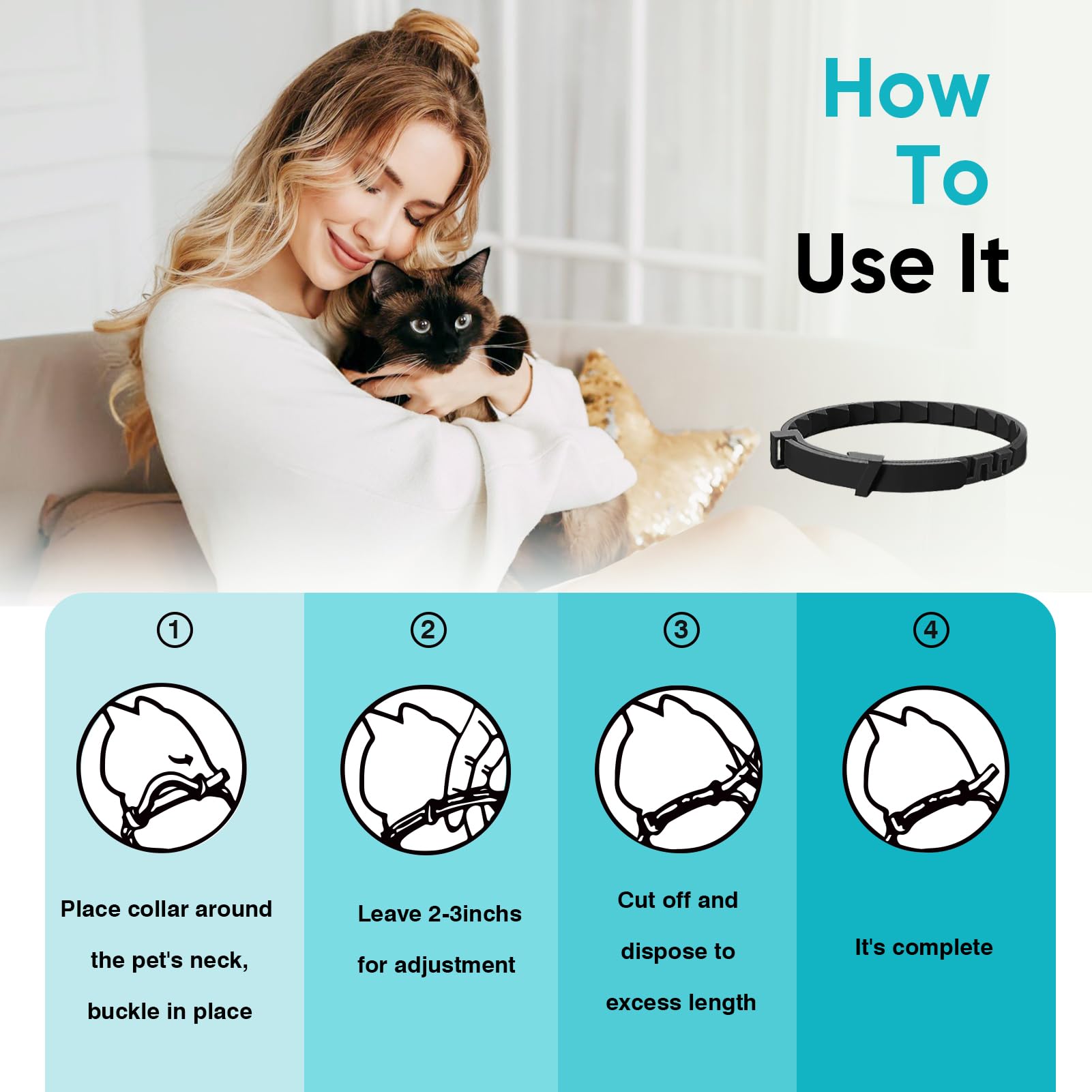 ZHANGK Calming Collar travel-friendly, ideal for on-the-go calm.