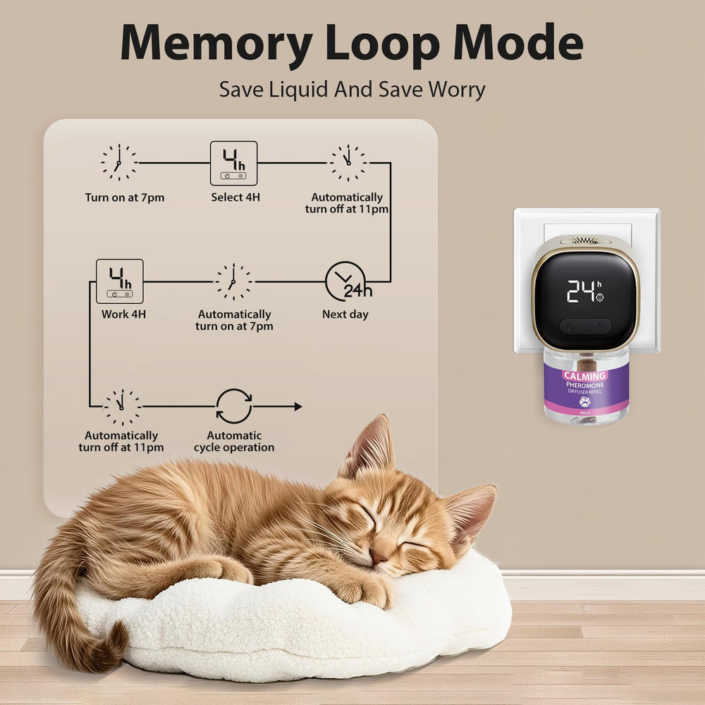 ZHANGK diffuser in indoor scene illustrating a peaceful cat-friendly space