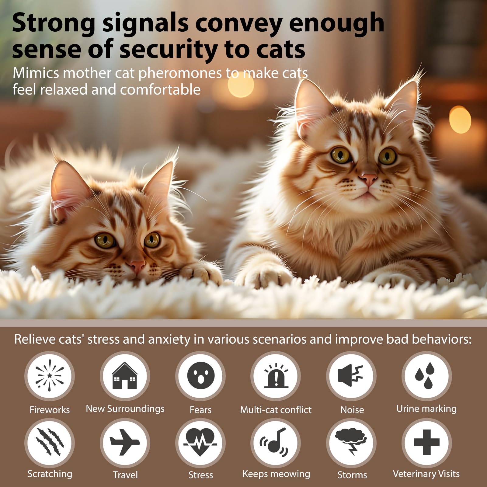 ZHANGK diffuser packaging highlights easy setup for calmer multi-cat homes